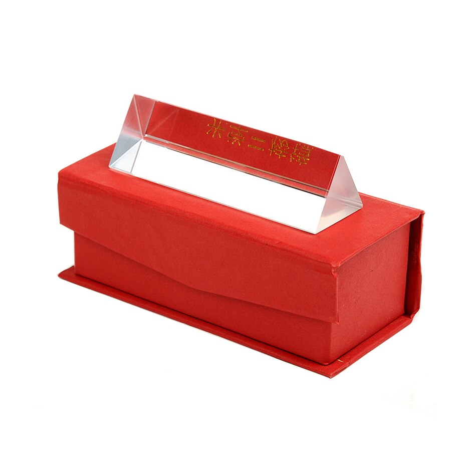 20X3X3X3cm K9 Crystal Optical Glass Triple Triangular Prism Refractor Physics Experiment Educational Tools