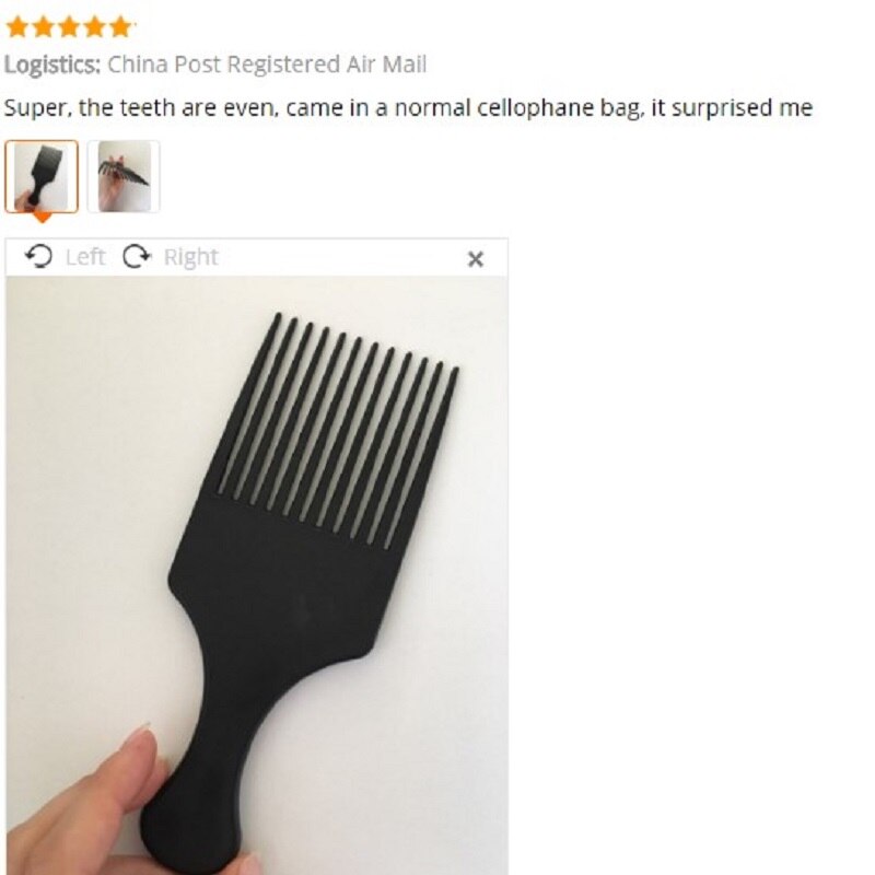 Krøllet hår børste lang tand afro kam salon frisør styling lange tand styling pick styling tilbehør kam