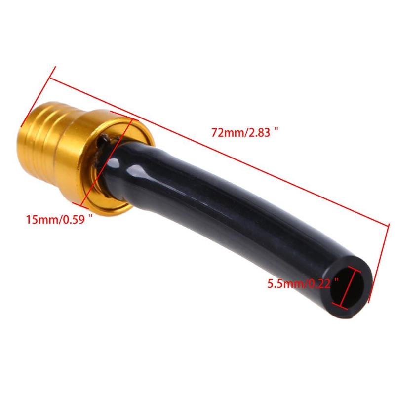 Motocross Motorcycle Accessories Tank Fuel Breather Vent Valve Hose Tube For Bike Off Road Tank Cap Hose Pipe Spare Parts