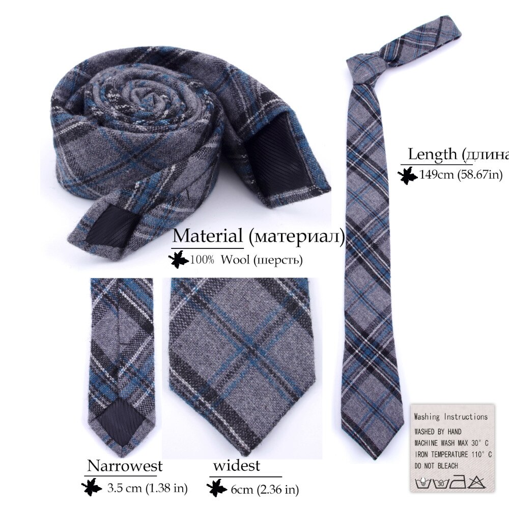 Men Ties 100% Wool Formal Necktie Men's Business Dresses Accessories Wedding Tie Male Shirt Keyboard Krawatte Tie