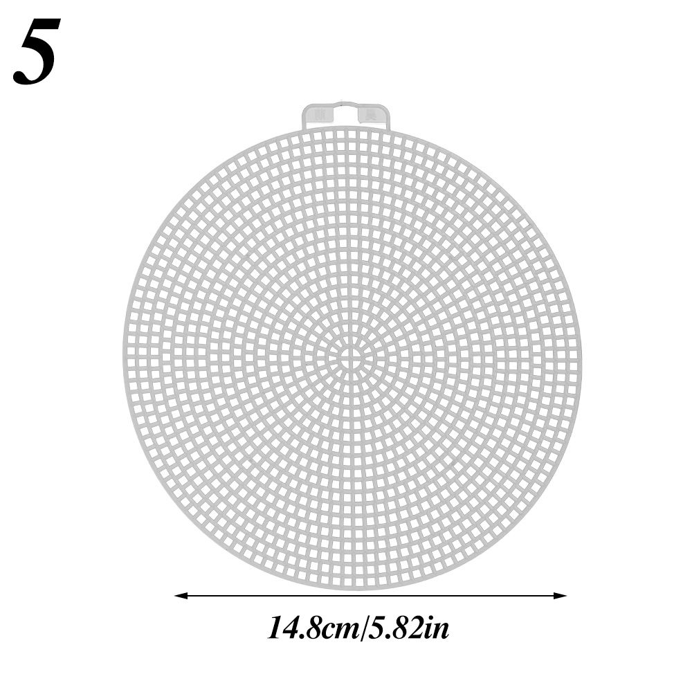 Plastic Bag Knitting Grid Plate Weaving Helper Sheet Wire Hanging White Net Cover Knitted Piece Woven Grid Board Sewing Supplies: 5