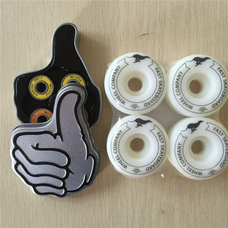 Pro Bro style skateboarding bearing ABEC-3with Multi 51-53MM 100a &101a Skate Wheels for street skateboarding