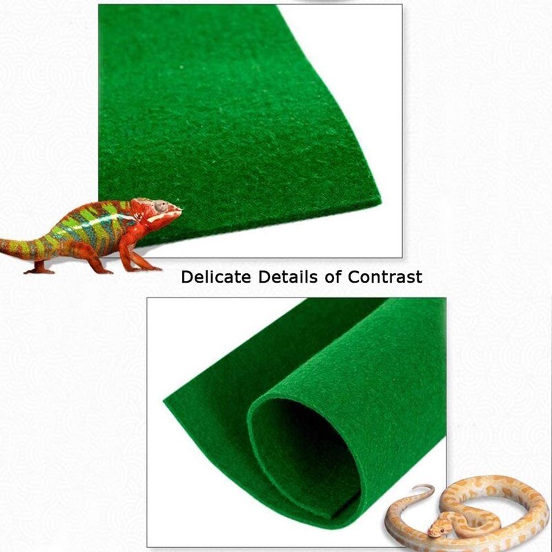 Alfombra para reptiles, terrario tortuga de tierra terrario, ropa de cama, revestimiento de sustrato, absorbente de agua, alfombrilla hidratante para gatear, dragón barbudo, lagarto, tortuga reptiles accerosios