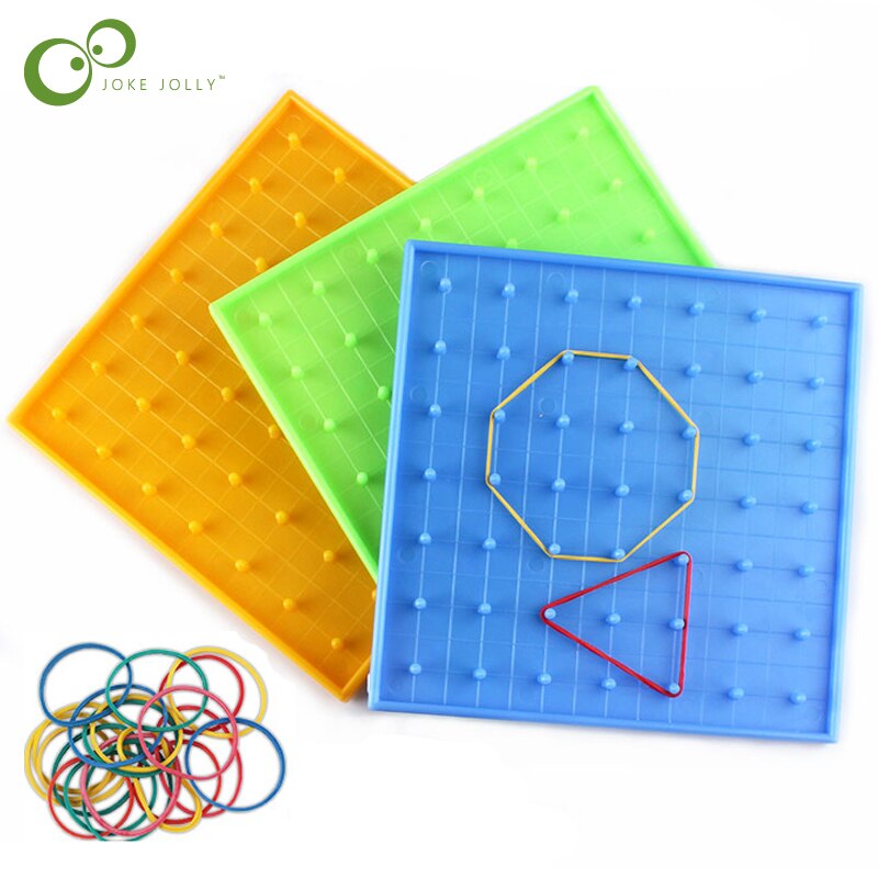 2 set plast spikplatta primär matematik spikbräda verktyg geometri demo barn pedagogisk leksak undervisning instrument leksak gyh