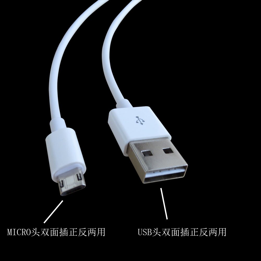 Cable Micro USB Reversible de doble cara de 20cm, carga de teléfonos y tabletas android