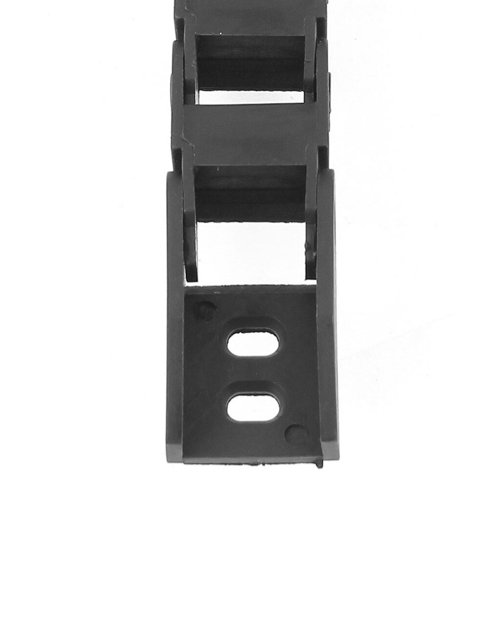 Uxcell  r28 10 x 15mm nylon beskyttelse serie trækkæde kabel wireholder 1.5m/ 4.9ft længde lavstøj vandtæt sort