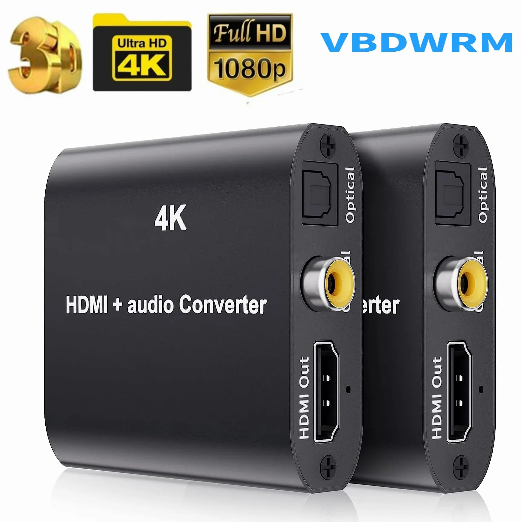 4K Hdmi Audio-Extractor Splitter Met Toslink Coaxiale Audio Uit 4K 30Hz Hdmi Naar Toslink Spdif Coaxiale Audio Converter Adapter