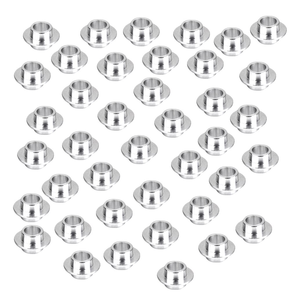 40pc Skateboard Scooter Quad Roller Inline Skate Wheel Bearing Spacers Silver