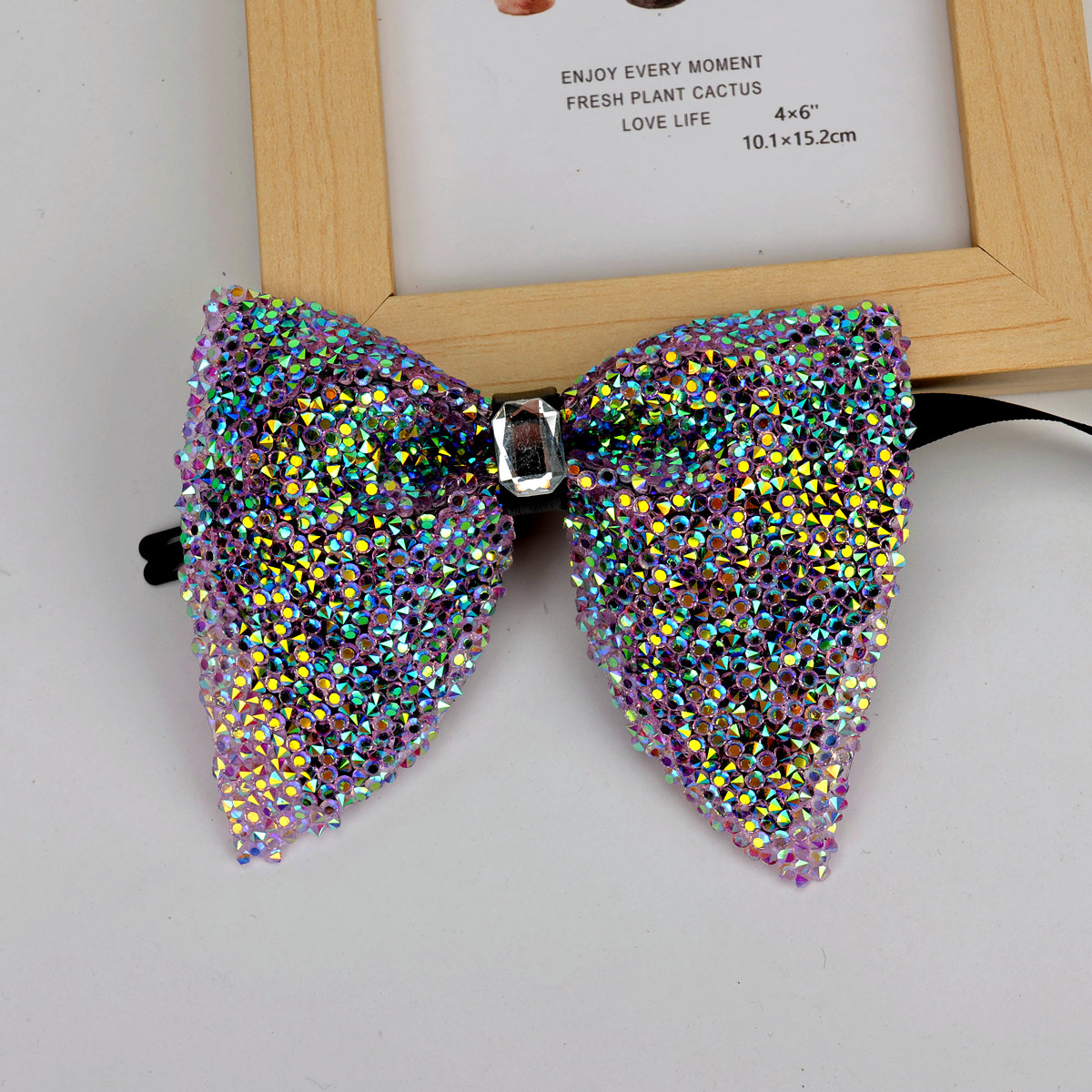 Nueva de lujo, pajarita grande con diamantes de imitación, pajarita grande negra dorada brillante para hombres, corbatas para de boda y negocios, accesorios de: PEACOCK BLUE