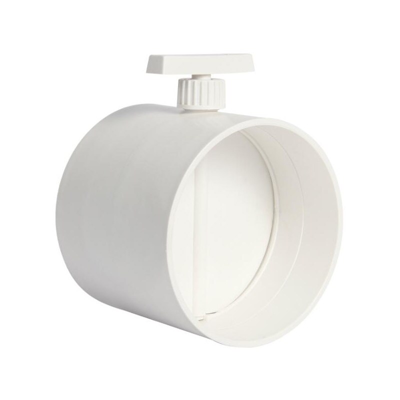 PVC Air Damper Valve Circle Duct Inline Valve ABS Plastic 75 110 160 200 mm For Ventilation Pipe Manual 1/2/4pcs