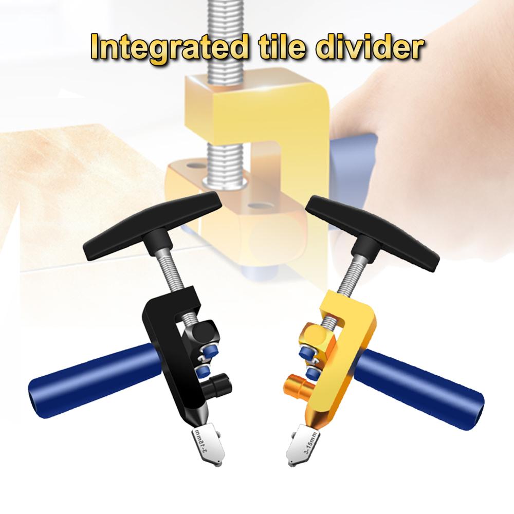 All-In-One Glass Cutter Hand-Held Tile Divider Tile Cutter Push Knife Glass Cutter