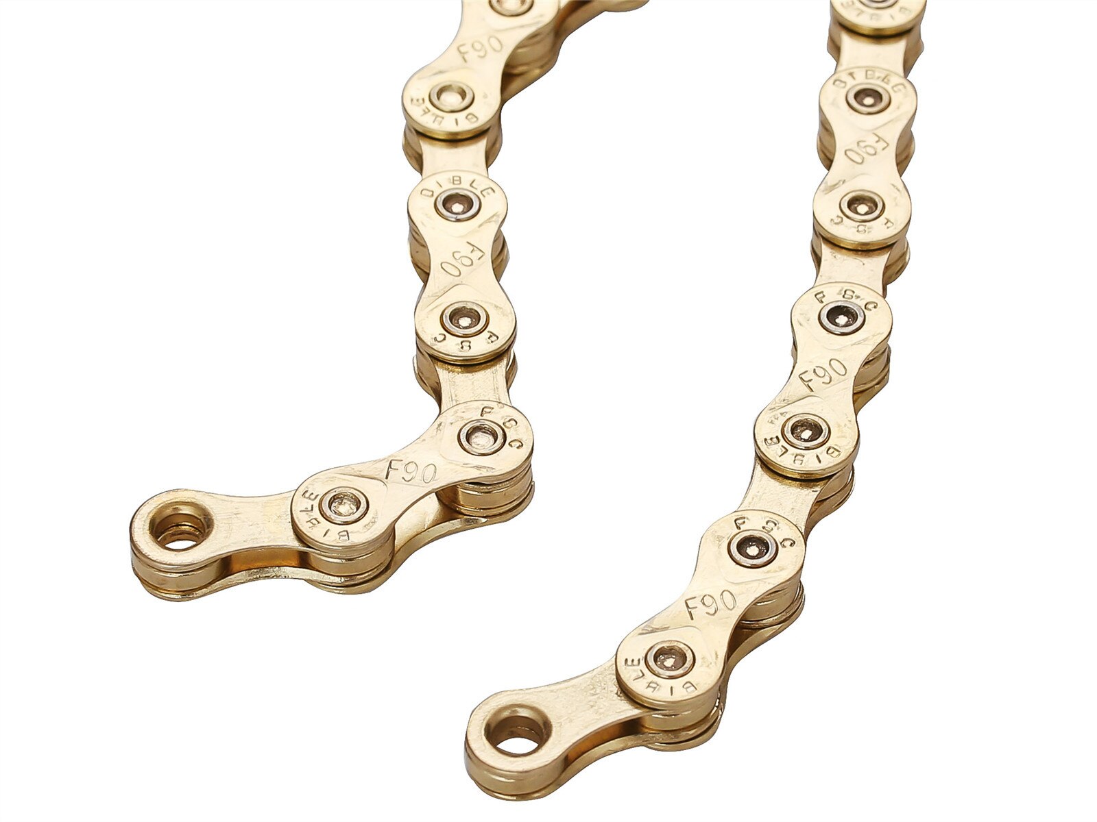 MTB Mountain Bike Road Bicycle 6/7/8/9/10 Speed Chain Gold Compatible for Bicycle Parts 24/27/30 Speed Chains