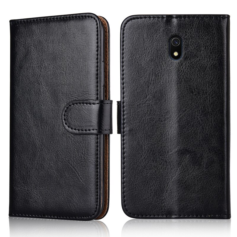 Funda de cuero para Xiaomi Redmi 8A, funda de libro Lisa para Xiaomi Redmi 8A