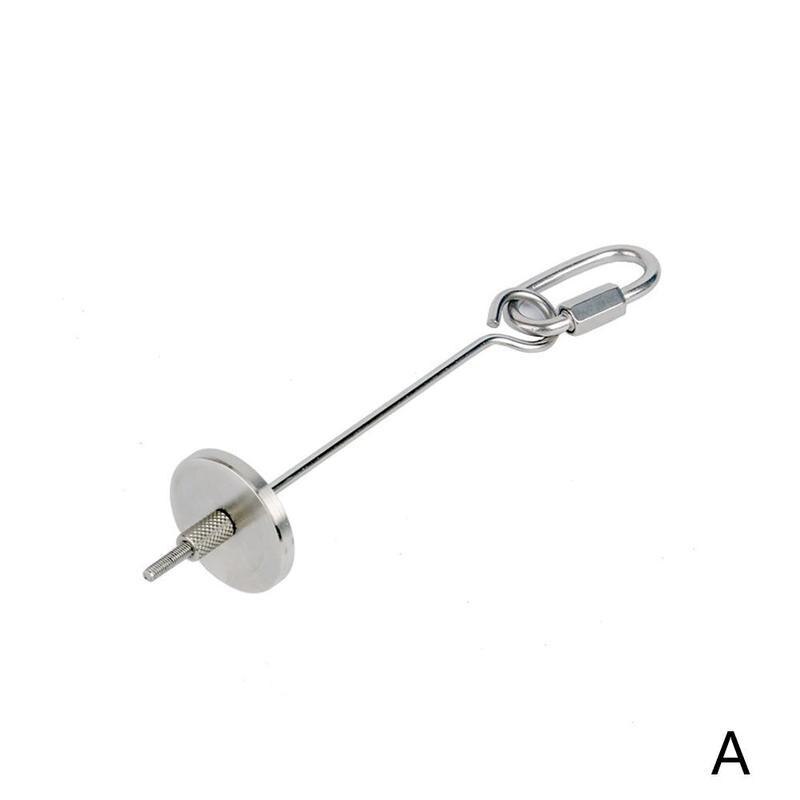 12/20cm 1 ud. Soporte para loros y jaulas para pájaros y Animal PEQUEÑO, carga el soporte con tus mascotas, fruta, loro, pincho, comida: 12cm Stainless ste