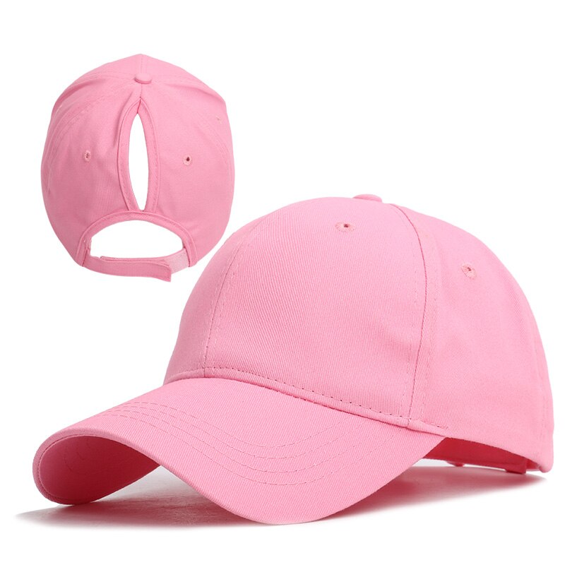 chaotisch Brötchen kappe Rodeo kappe Neue Damen Einfarbig Baseball Kappe Frauen lässig Hütte Einstellbar Baumwolle draussen Sport Knochen: Rosa
