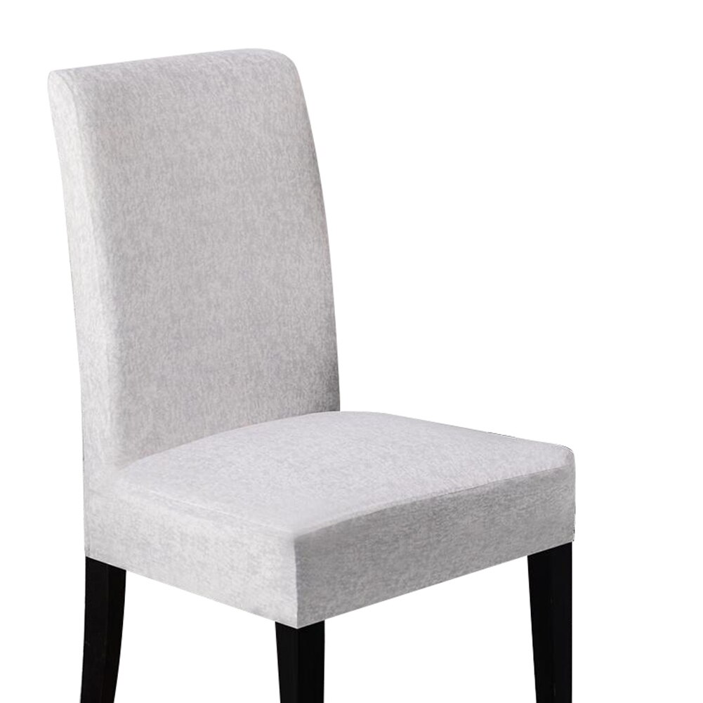 God sunn elastisk stretchy stol beskyttelsestrekk hjemme restaurant stue hotell stoltrekk: Lysegrå