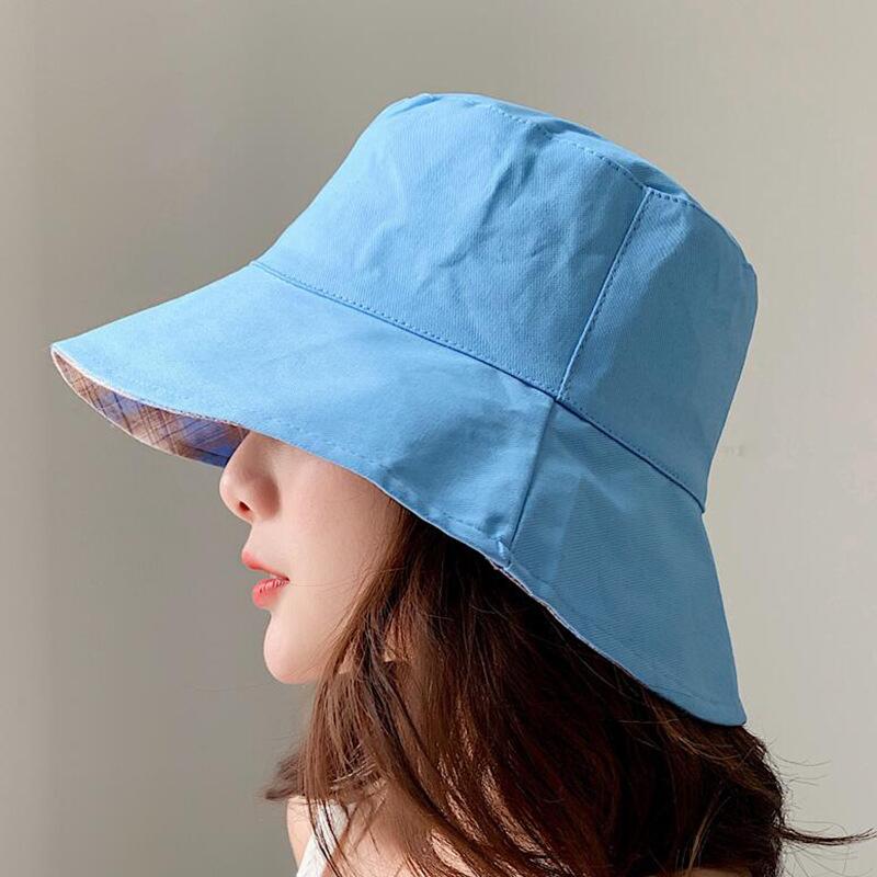 Gorro de pescador de doble cara negro y amarillo bordado, sombrero de pescador, sombrero de viaje al aire libre, sombrero de Sol para hombres y mujeres, algodón