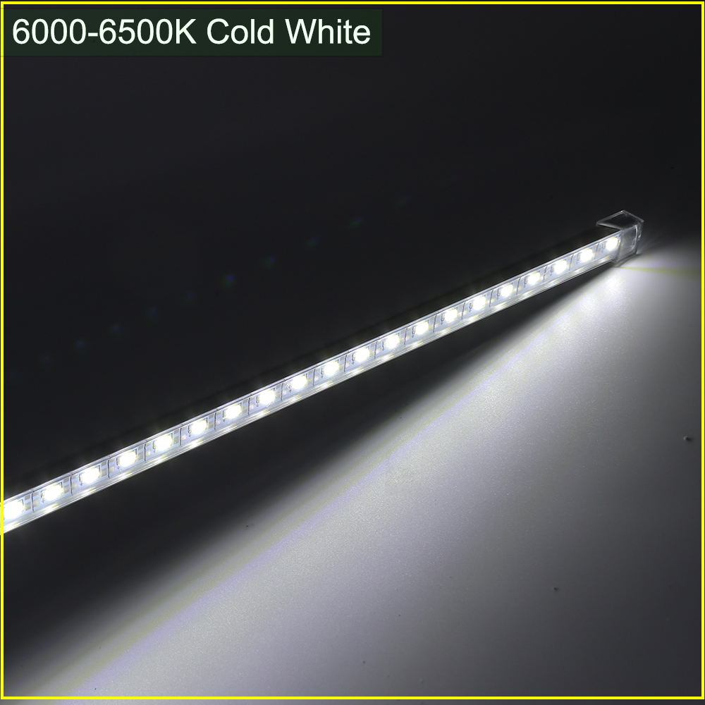 Barra de luces LED USB, tira de luces LED rígida de 5V 5630 con interruptor debajo del armario, lámpara de iluminación para habitación de cocina, 10/20/35/40/50cm: Verde / Azul