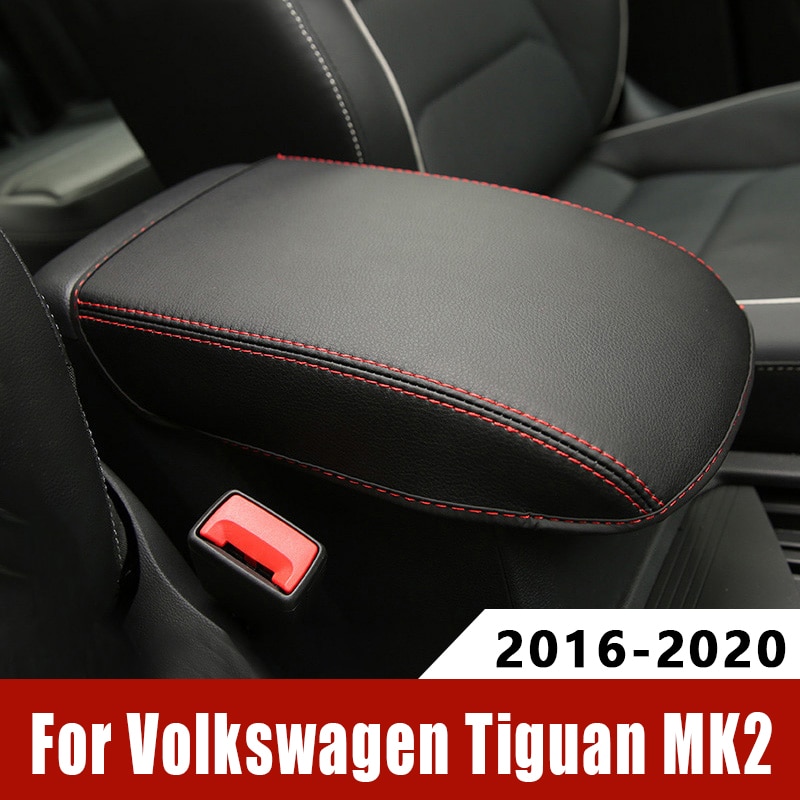 Für Volkswagen VW Tiguan mk2 Armlehne Konsole Pad Abdeckung Kissen Unterstützung Kasten Armlehne oben matt Liner Auto Styling