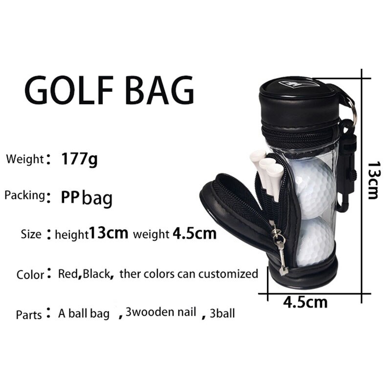 Bolsa de Golf bolsa de minigolf Golf Kit de accesorios de Golf Portátil Bolsa de práctica de Golf Kit de herramienta