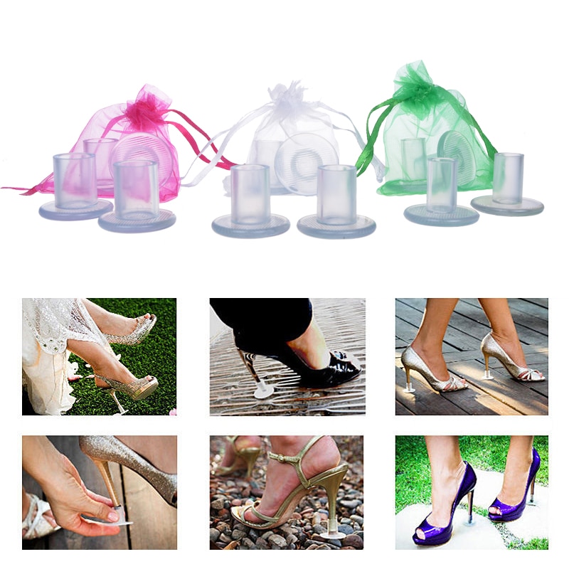 Protectores de tacón de silicona antideslizantes para boda, cubiertas para zapatos de baile latino, stilettos, 70 par/lote