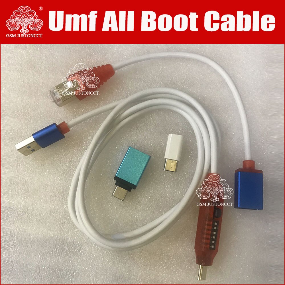 Gsmjustoncct EENVOUDIG SCHAKELEN Micro USB RJ45 All in One Multifunctionele Boot edl kabel