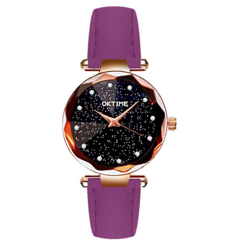 Women Starry Sky Wrist Watch Ladies Alloy Steel Belt Sand Sand Quartz Wrist Watch Female Modelse Dress Gfit Montre Femme 2020Jan: PP