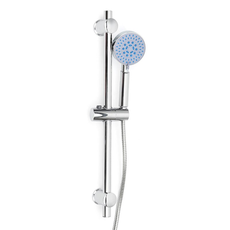Xueqin Chrom Schlecht Dusche Steigleitung Schienen Halterung Einstellbare Dusche Kopf Halfter Bar Bausatz einstellen 5 Modus Funktion Zauberstab Montiert