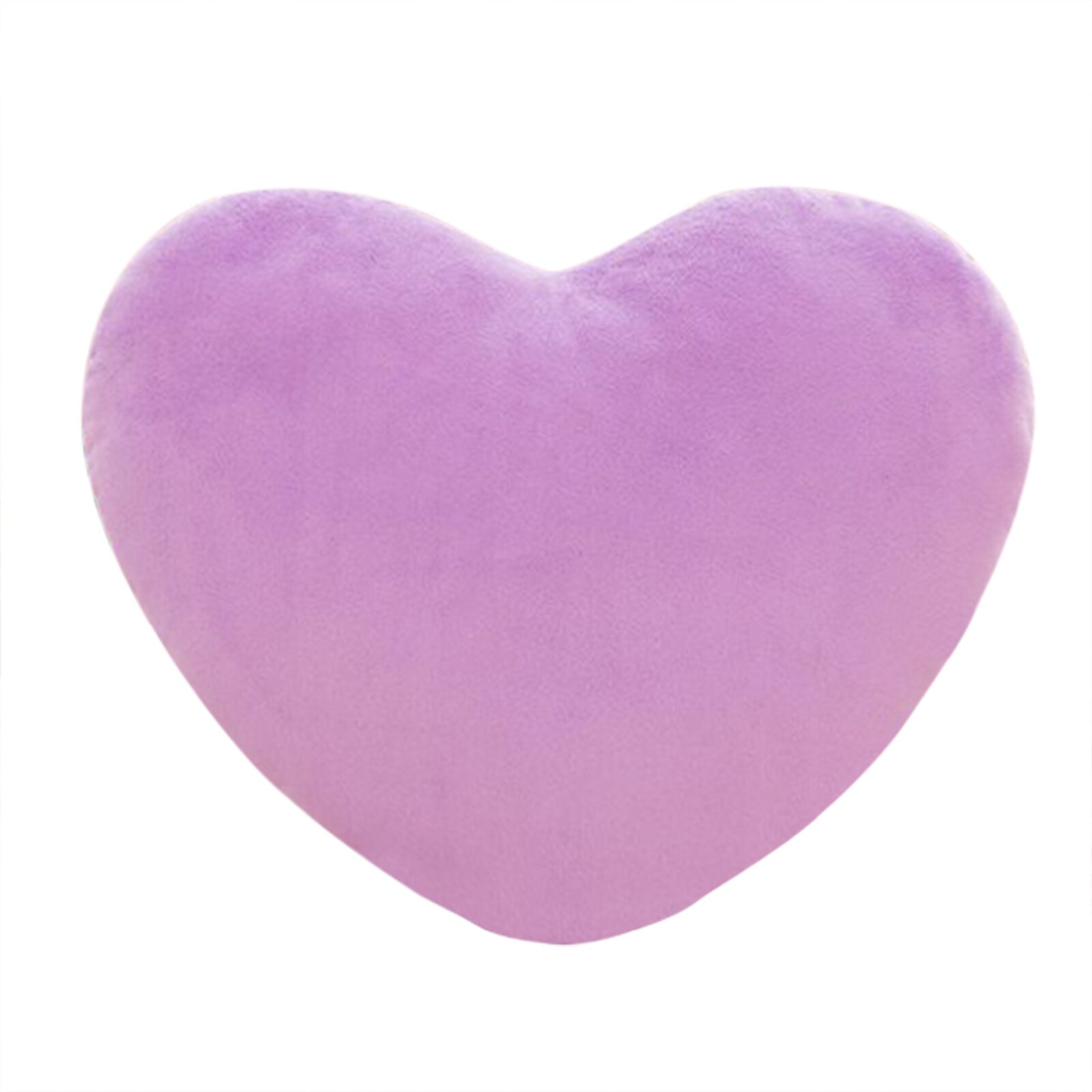 Cojín de sofá de felpa suave para chica, almohada de corazón de amor, terciopelo rosa, corazón de melocotón, para enamorados, almohada de amor para boda, 40 #: Purple 