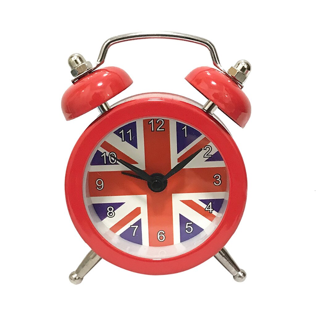 alarm clock Cute Mini Metal Small Alarm Clock Electronic Small loud alarm clock despertador decor dropdshipping 314W: RD