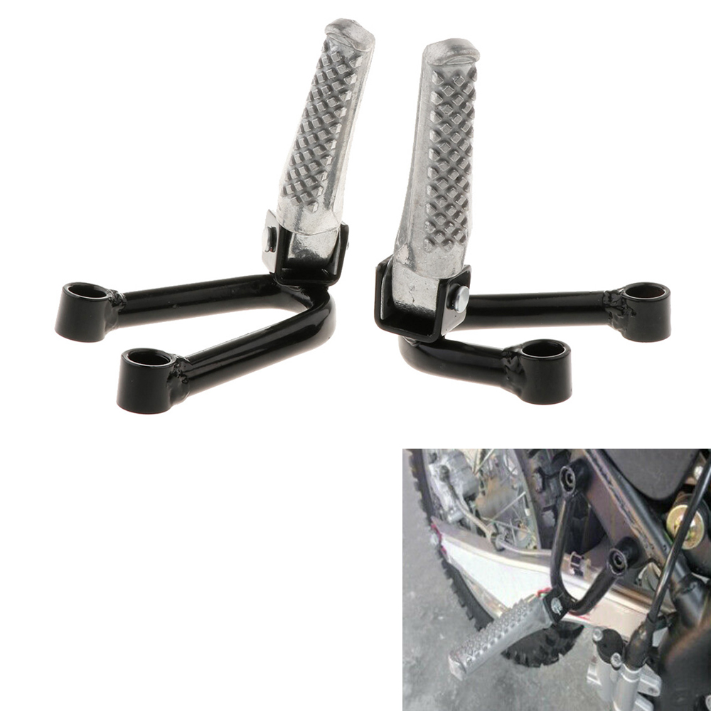 1 Paar Motorfiets Voetsteunen Voetsteunen Achter Passagier Voetsteunen Achter Pedaal Beugel Mount Universele Motorfietsen Accessoires