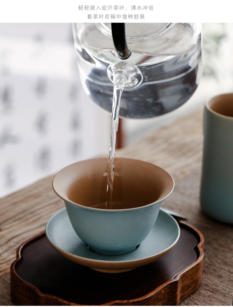 Antieke Keramische Gaiwan Porselein Thee Porselein Pot Terrine Mooi En Waterkoker Voor Reizen