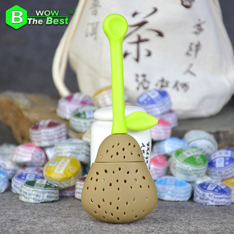Cute Silicone Shark tea infuser Leaf Strainer Herbal Spice Filter Diffuser Filter Teapot Teabags for Tea & Coffee Drinkware: brown 1
