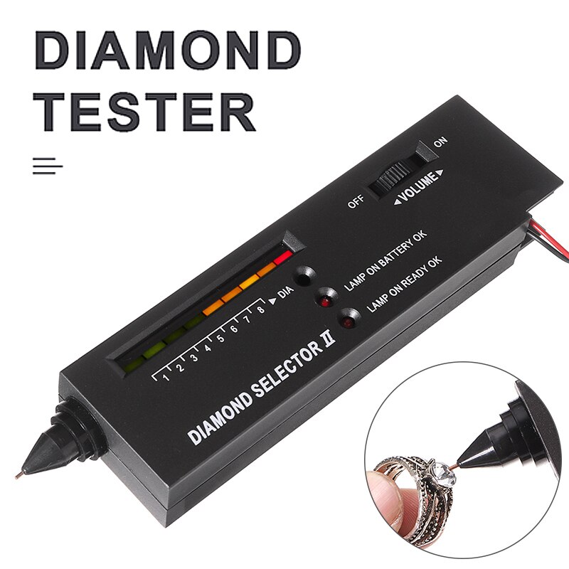 Diamant ædelstene tester pen høj nøjagtighed led indikator diamant smykker ædelsten test pen værktøjssæt