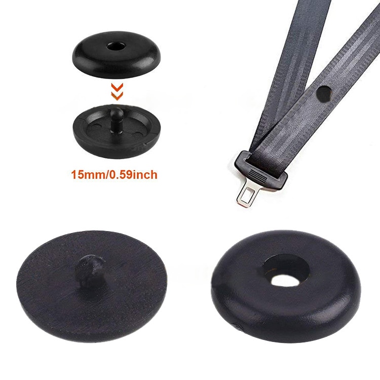 8 stücke Clip Tasten Schnalle Universal- Auto Halfter Stopper Nieten Stift Sitz Gürtel Schnallen Halter 6*15mm