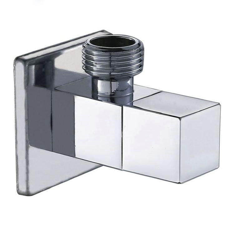 square brass angle valve
