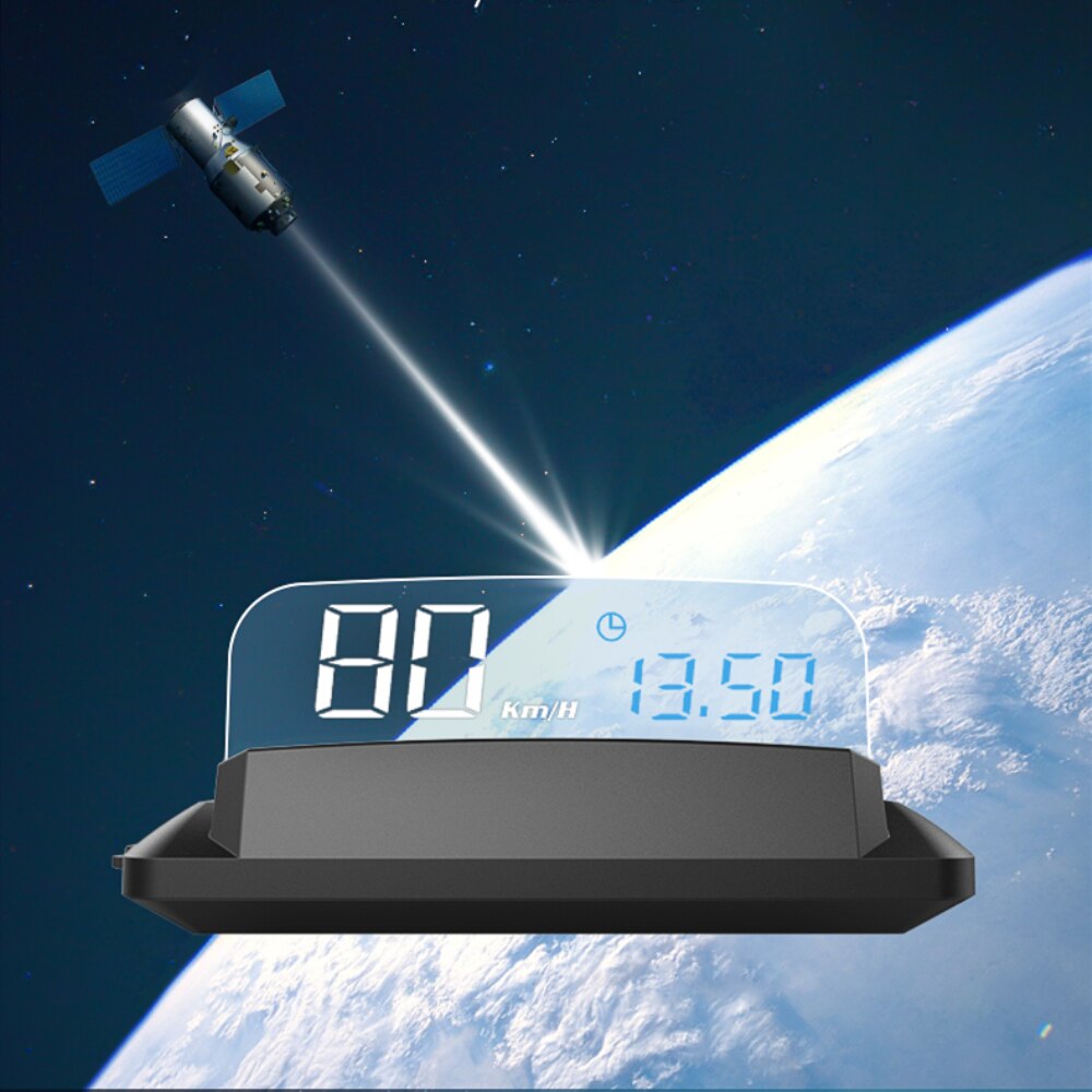 G3 Smart Car Head Up Display GPS Speedometer For Vehicle Motorcycle Digital Speed Projector With Hood HUD Car Electronics