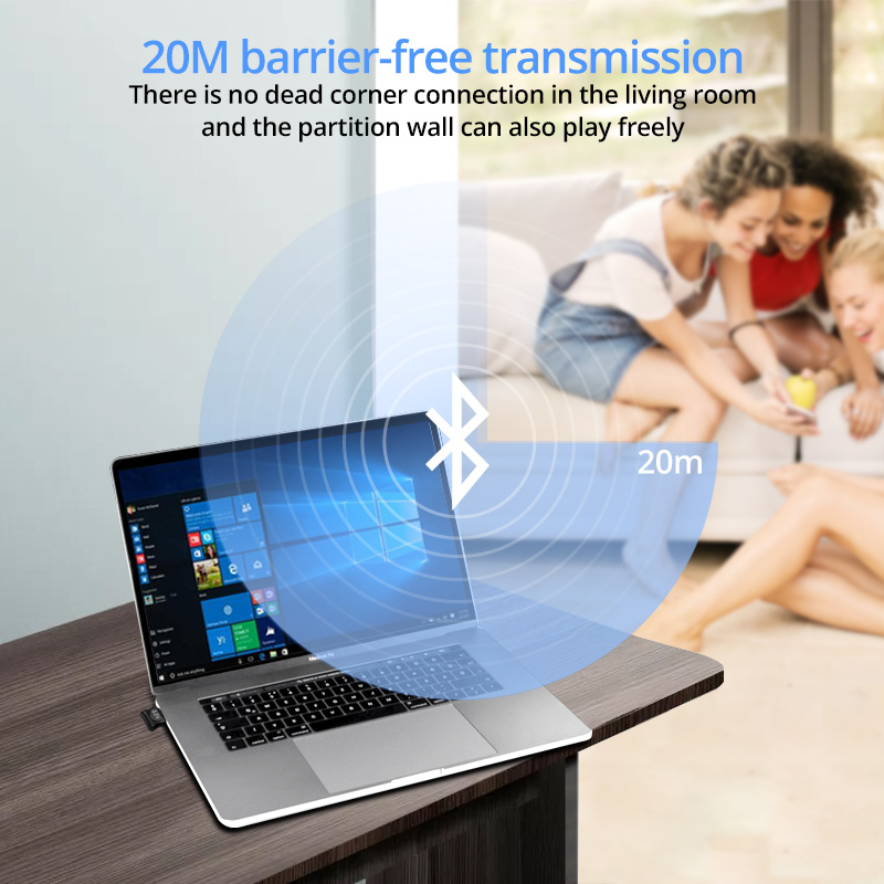 Bluetooth 5.0 Adapter USB Bluetooth Transmitter for PC Computer Receptor Laptop Earphone Audio Printer Data Dongle Receiver