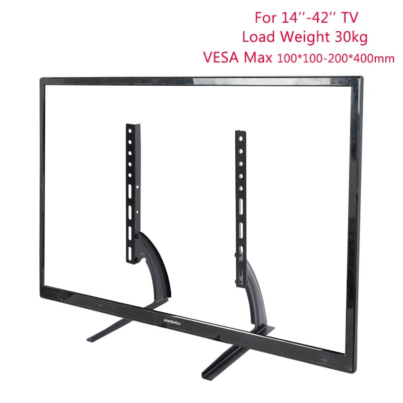 Universele Tv-Standaard Poten Tv-Voeten Voor Lcd/Led/Oled/Plasma-Tv 'S, Tafelblad Tv-Standaard Voetstuk Voor Flat & Curve Scherm: Default Title