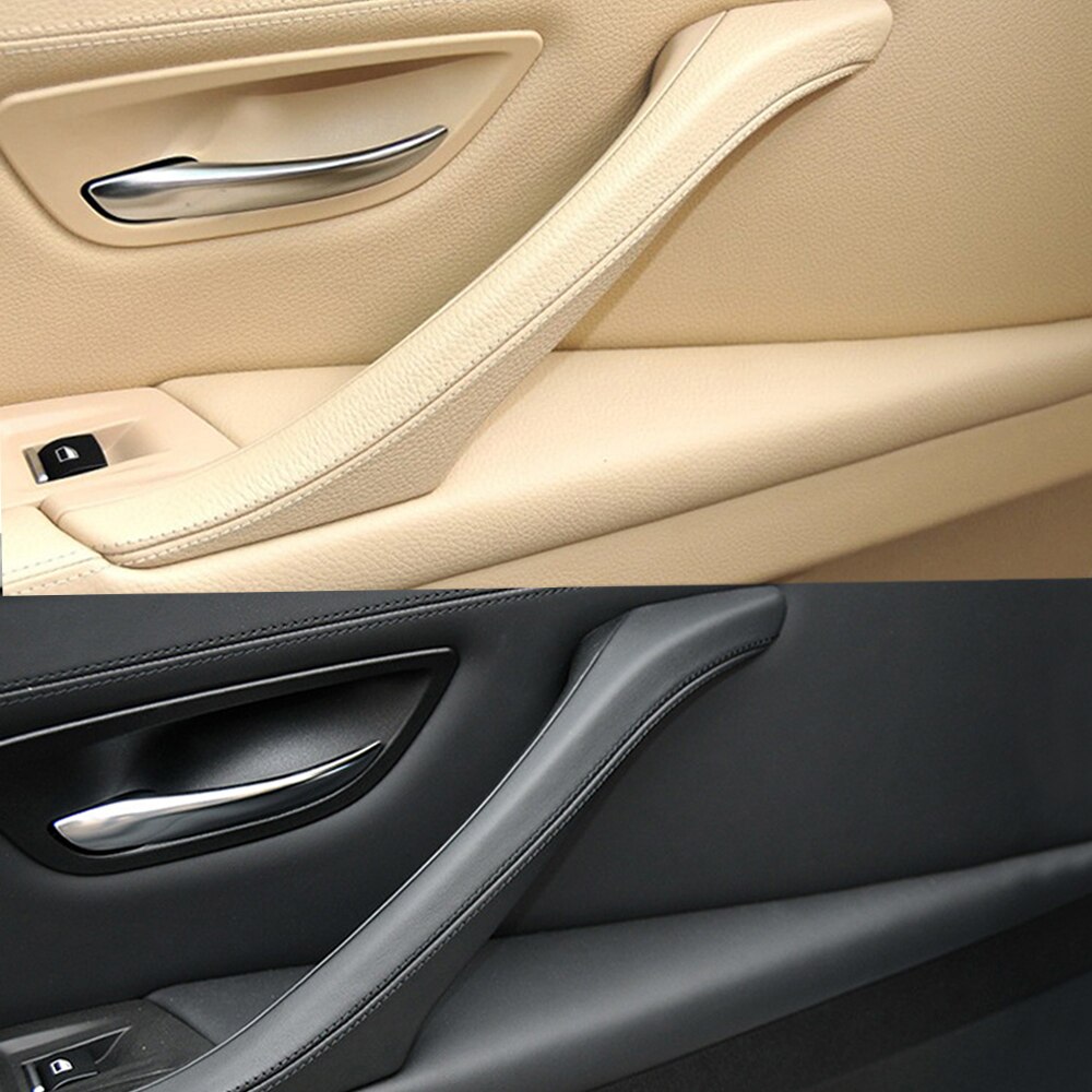 Right Hand Drive RHD For BMW 5 Series F10 F11 F18 520 Black Car Interior Door Handle Inner Door Panel Pull Trim Cover