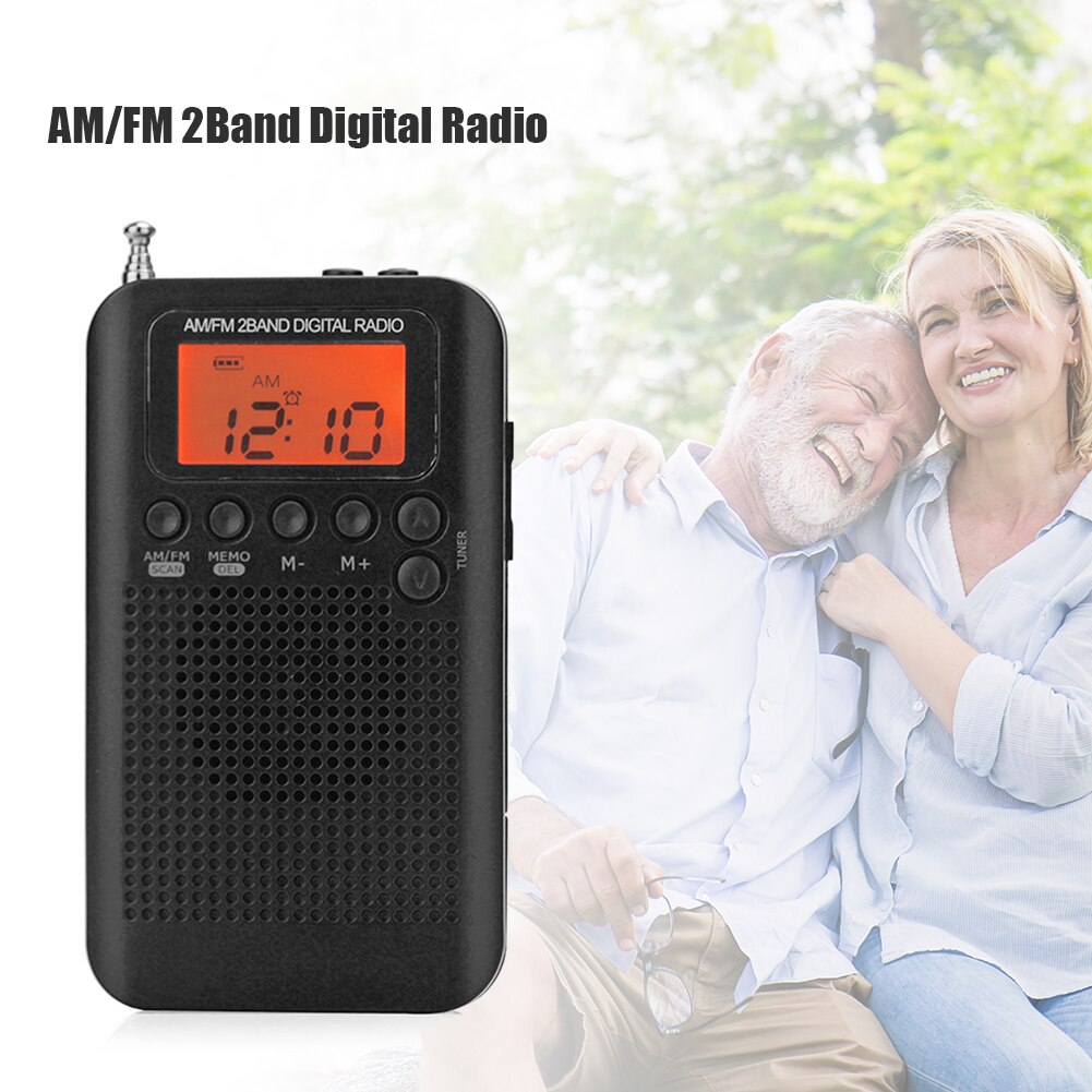 Digitale Display Pocket Radio Am Fm Radio HRD-104 Draagbare W/40Mm Driver Speaker Lichtgewicht Draagbare Muziek Element