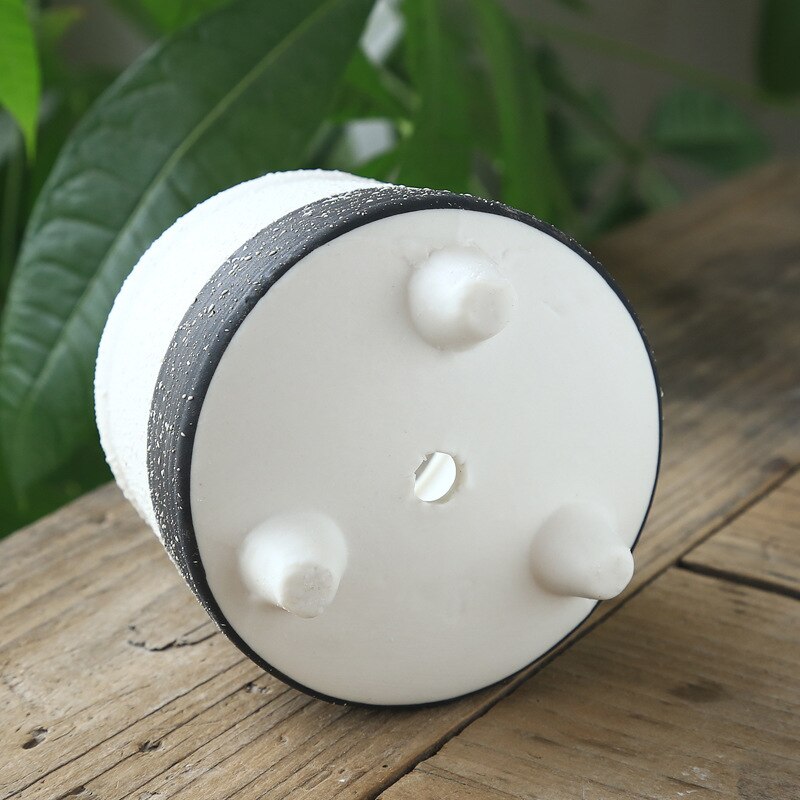 Sneeuw Creatieve Keramische Bloempot Eenvoudige Vetplant Geperforeerde Container Green Plantenbakken Kleine Bonsai Potten Woondecoratie