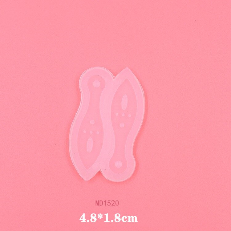 1pc- waaier siliconen mal diy handgemaakte kristallijm epoxy uv-hars mal voor het maken van sieraden: 12