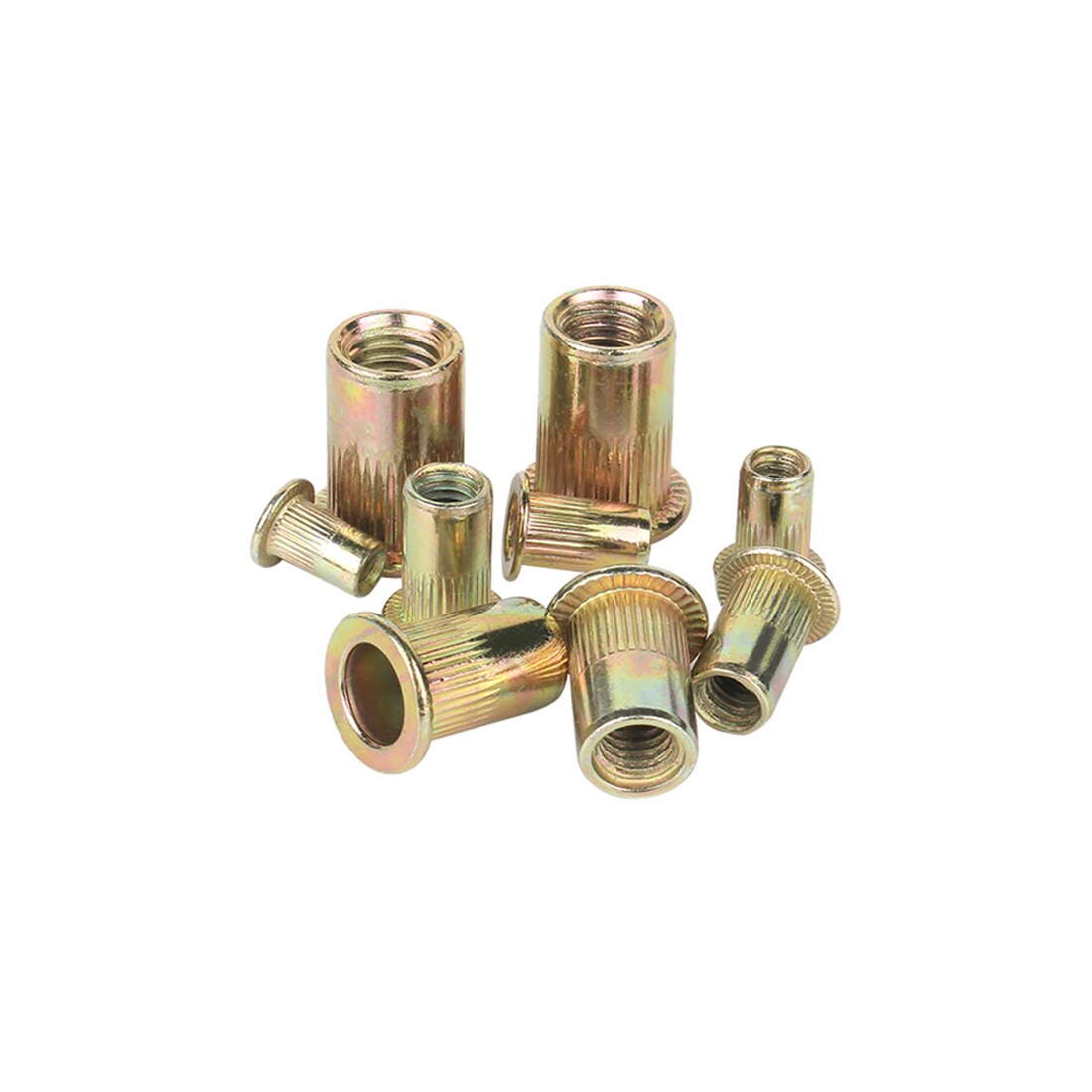 M3 M4 M5 M6 M8 M10 M12 Flat Metric Threaded Rivet Nuts Carbon Steel Flange Rivnut Insert Nutsert Nuts Fastener