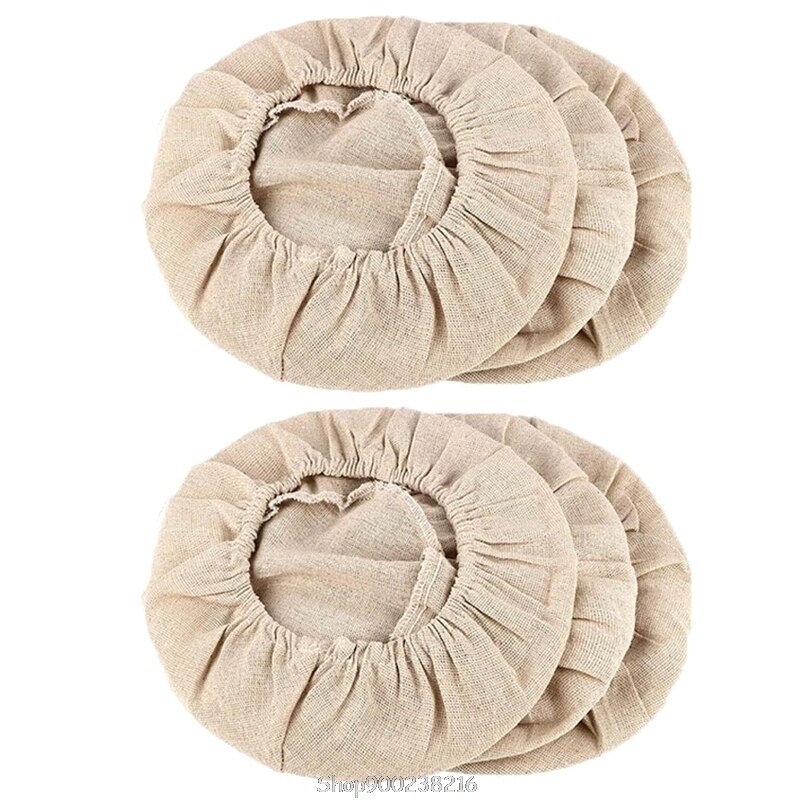 6pcs Cotton Linen Proofing Bread Basket Dough Fermentation Bag for Baking Cake Pans Homemade O19 20