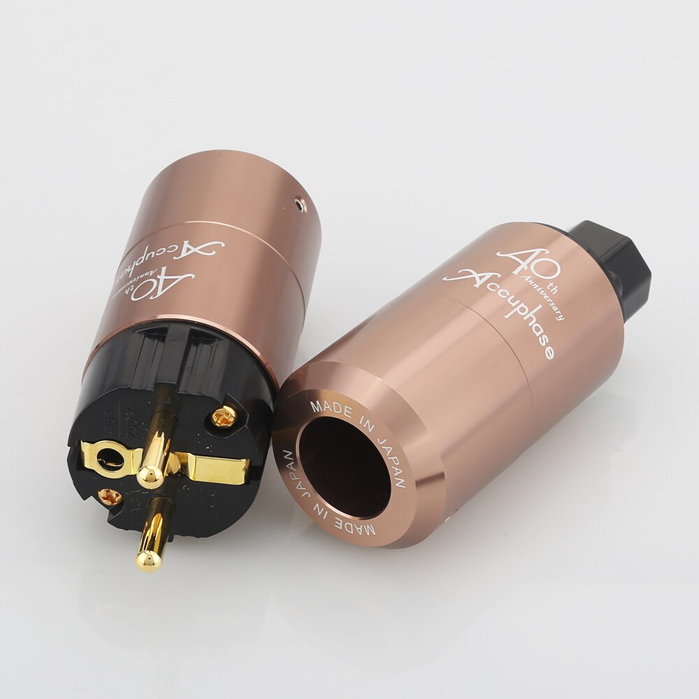 5Paare Accuphase 40th EU Schuko Energie stecker IEC Stecker Verstärker CD DVD Spieler AC Energie Kabel Energie kabel stecker DIY Netz