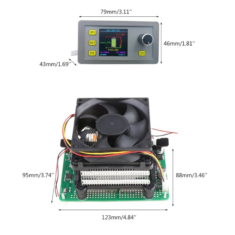150W Constant Current Adjustable Electronic Load 100V 10A Battery Tester Discharge Capacity Voltage Current Power with Modbus