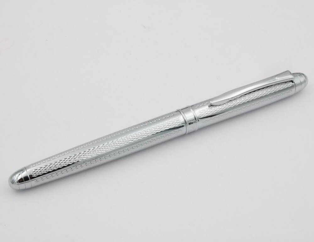 Classic Stationary School Writing black silver student Fountain Pen