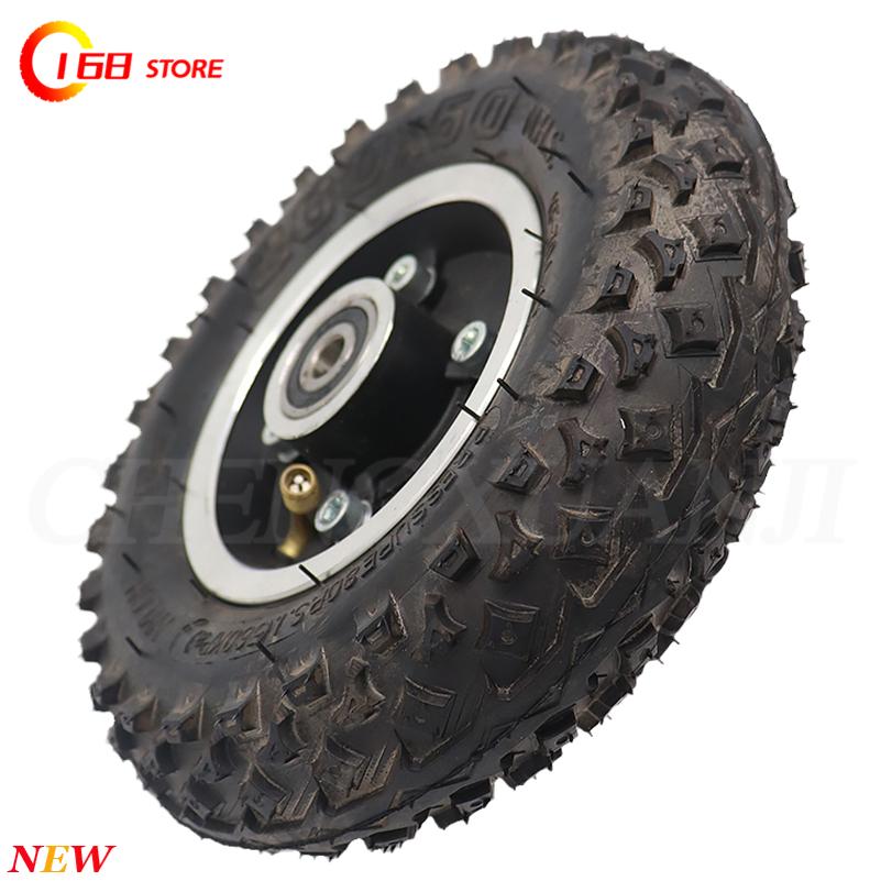 Electric skateboard wheel chair pneumatic hand cart 200X50 off-road wheel with drive gear and inner and outer tiresTyre