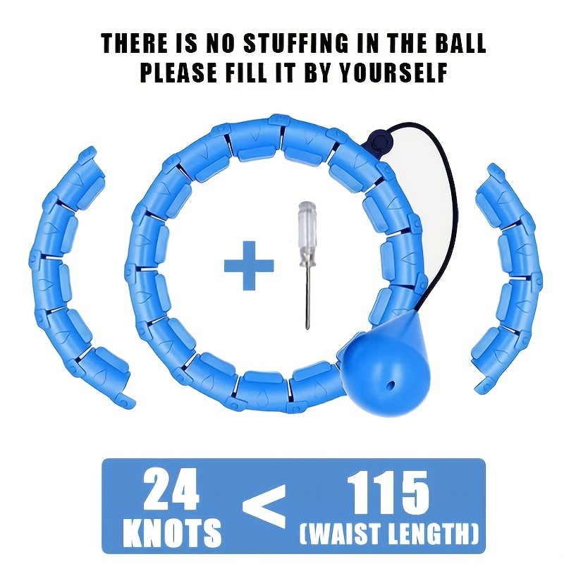 Cerchio per esercizi ponderato per adulti Cerchio per fitness infinito con nodi di perdita di peso con collegamenti aggiuntivi 2 in 1 regolabile e staccabile: Argento